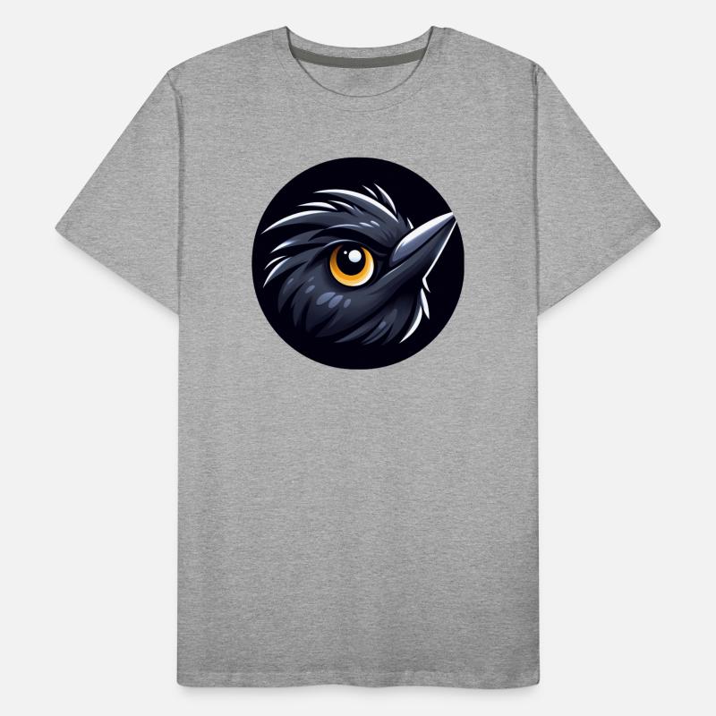 Comic Amsel Vogel Männer Premium Bio T-Shirt