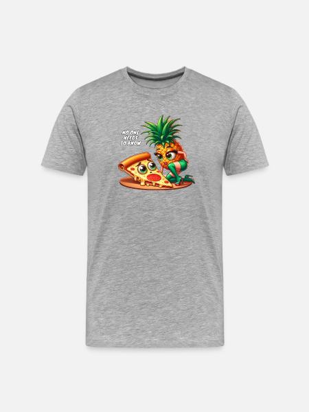 Pizza Hawaï - T-shirt bio Premium Homme - gris chiné