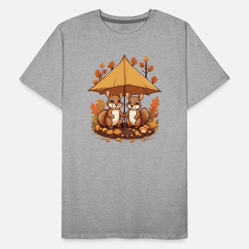Süße Eichhörnchen Männer Premium Bio T-Shirt