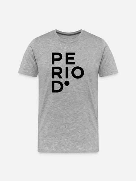 PÉRIODE. - T-shirt bio Premium Homme - gris chiné