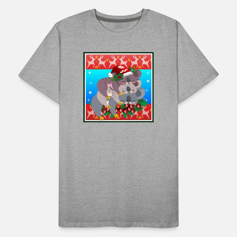 PULL DE NOËL MOCHE - KOALA BEAR FAMILY T-shirt bio Premium Homme