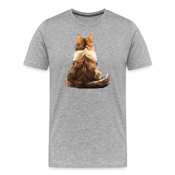 Norwegian Forest - Men's Premium Organic T-Shirt - heather grey - Front - Damien (186cm)