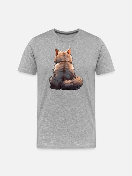 Geräuschvoll - Männer Premium Bio T-Shirt - Grau meliert