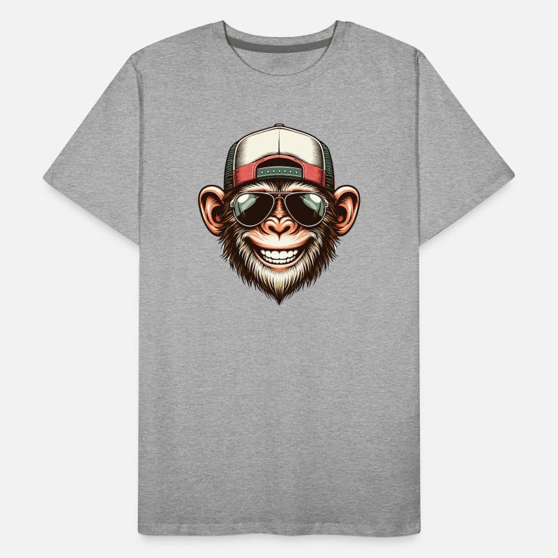 Funny Monkey Men's Premium Organic T-Shirt