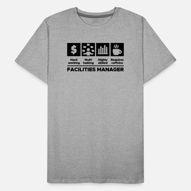 Déclaration du manager Travail Travail Bourreau de travail Carrière T-shirt bio Premium Homme