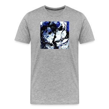 Unendlichkeit - Männer Premium Bio T-Shirt - Grau meliert - Vorne - Damien (186cm)