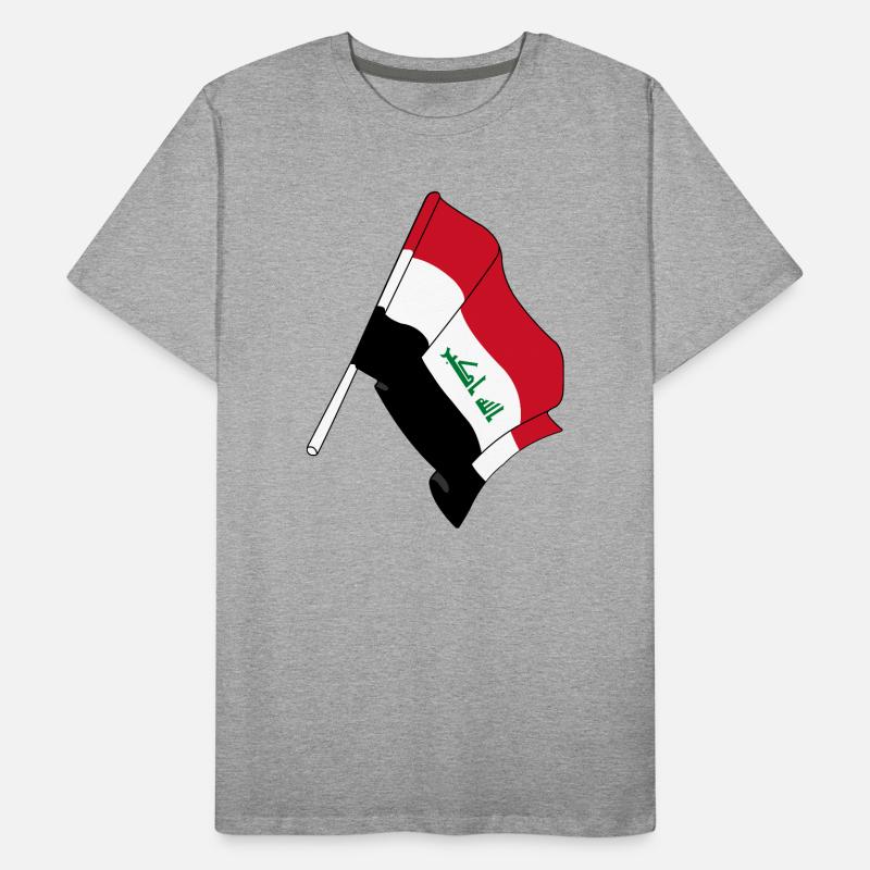 Drapeau de l’Irak T-shirt bio Premium Homme