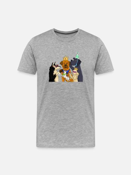 CHIENS VIP - T-shirt bio Premium Homme - gris chiné