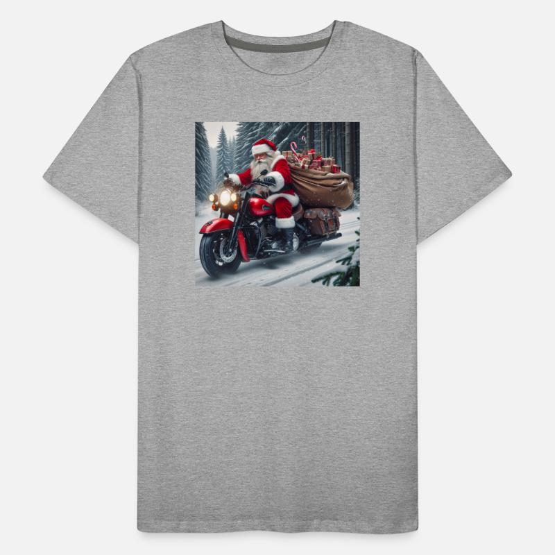 Weihnachts Design 3 Männer Premium Bio T-Shirt