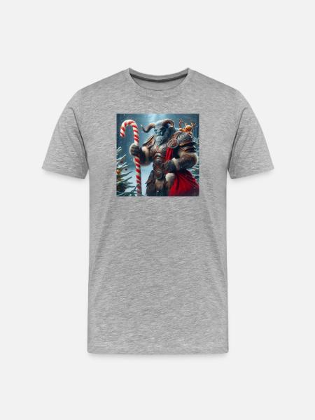 Tauren Christmas 1 - Men's Premium Organic T-Shirt - heather grey