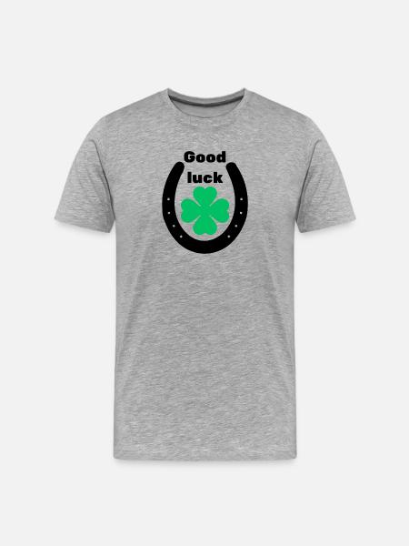 good luck - T-shirt bio Premium Homme - gris chiné