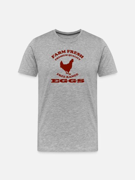 OEUF - T-shirt bio Premium Homme - gris chiné