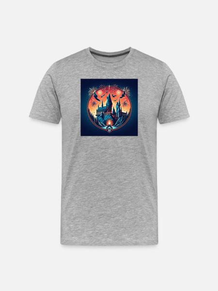 Magic Castle 2 - Men's Premium Organic T-Shirt - heather grey