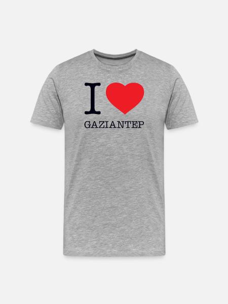 J’ADORE GAZIANTEP - T-shirt bio Premium Homme - gris chiné