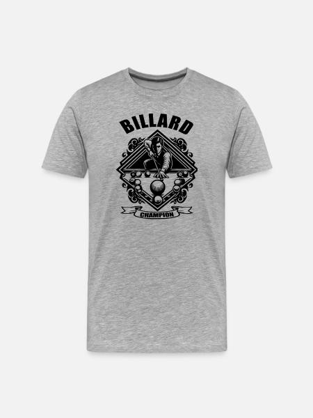 BILLARD - T-shirt bio Premium Homme - gris chiné