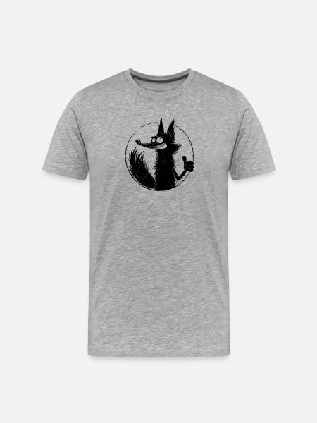 Coyote like - Men's Premium Organic T-Shirt - heather grey