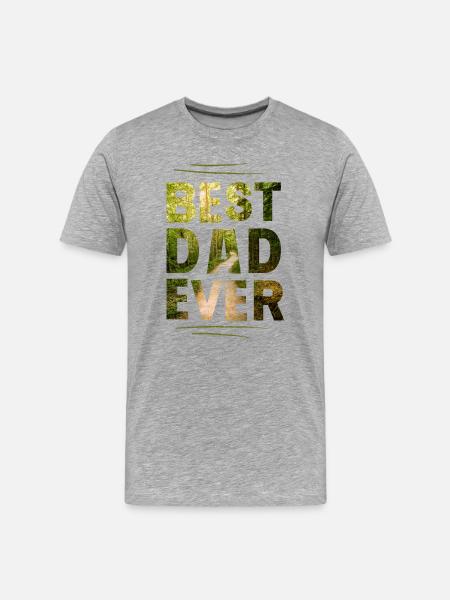 Best Dad - Men's Premium Organic T-Shirt - heather grey