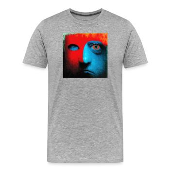Surreal 09 - Men's Premium Organic T-Shirt - heather grey - Front - Damien (186cm)