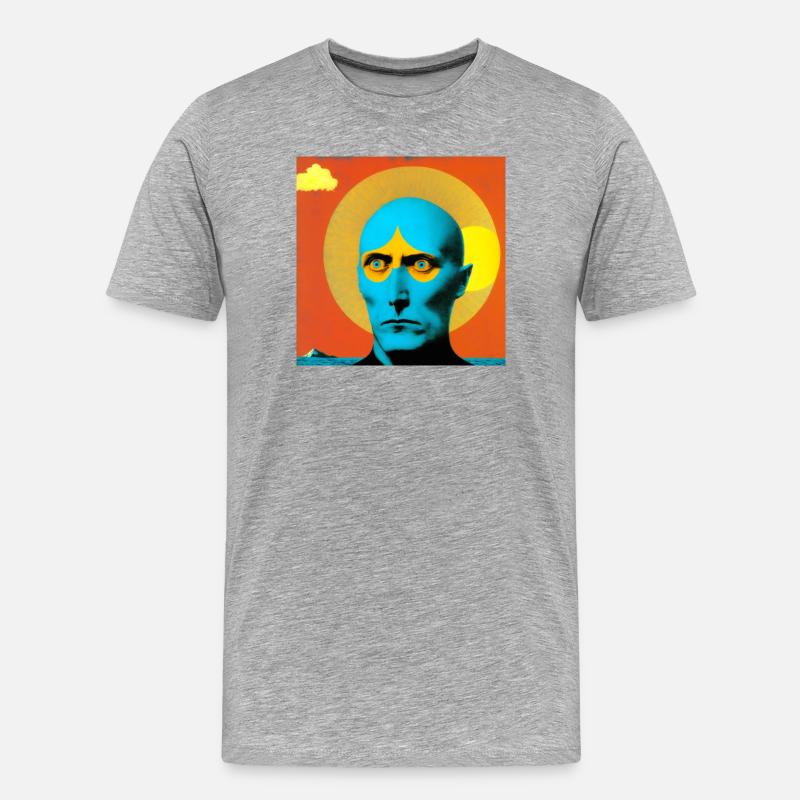 Surreal 08 - Männer Premium Bio T-Shirt - Grau meliert