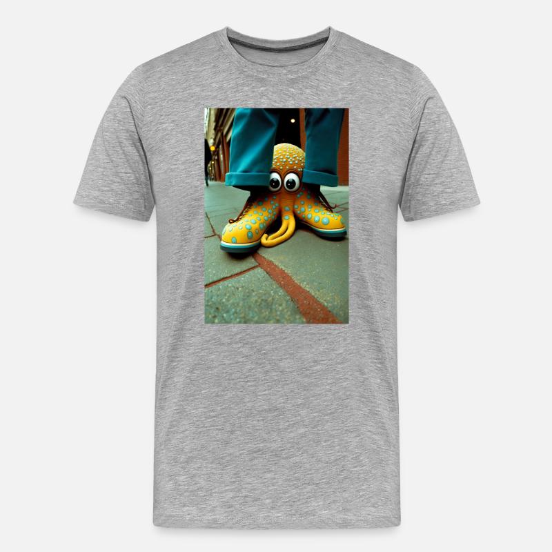 Anthropomorph 03 - Männer Premium Bio T-Shirt - Grau meliert