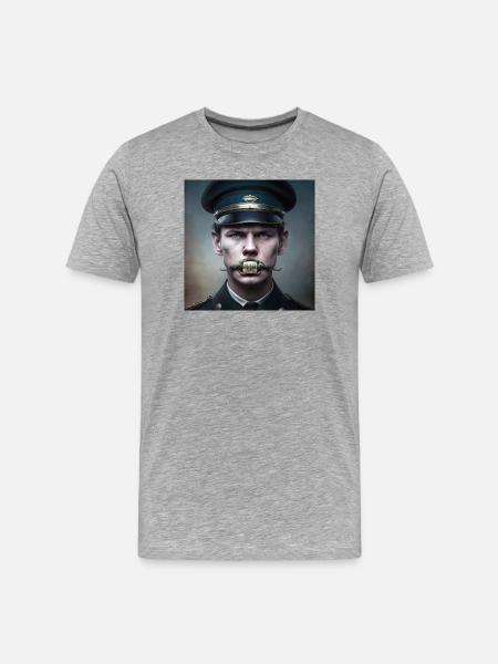 Conspiracy 04 - Shut Up - Men's Premium Organic T-Shirt - heather grey