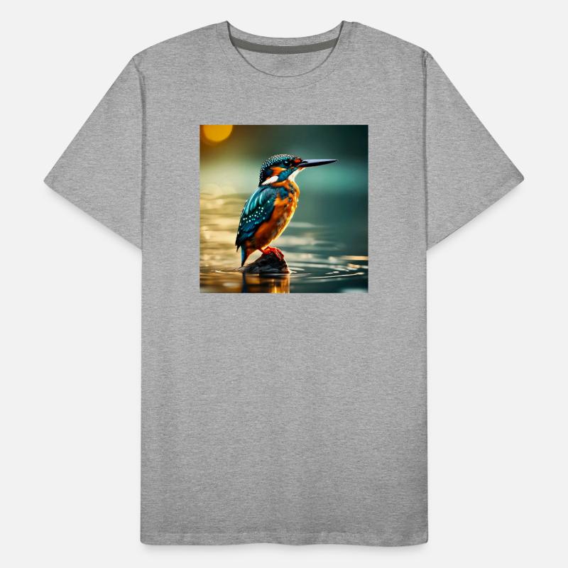 Eisvogel Männer Premium Bio T-Shirt