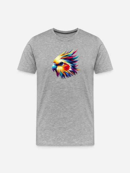 Calopsitte (16) - T-shirt bio Premium Homme - gris chiné