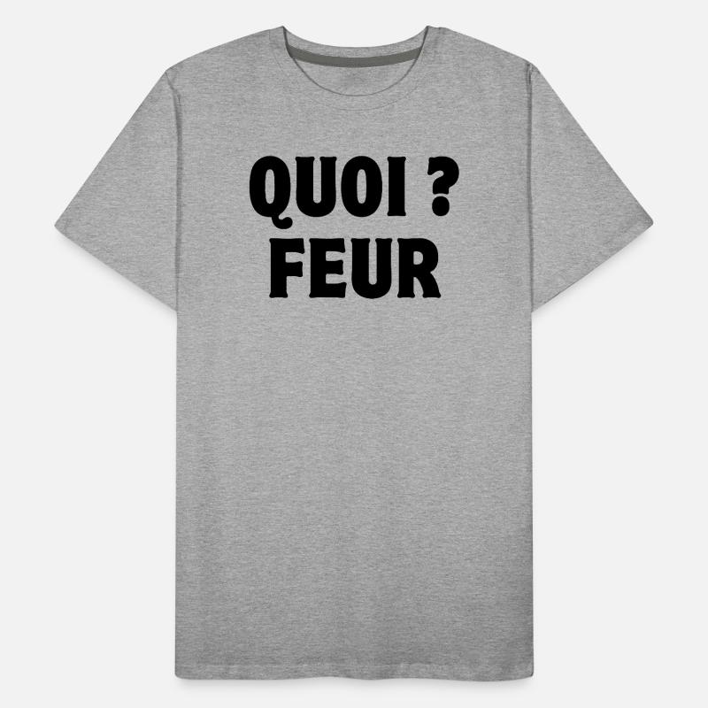 what, feur, expression Men's Premium Organic T-Shirt