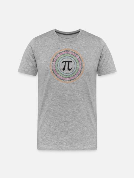 Pi Day - Happy Pi Day - Men's Premium Organic T-Shirt - heather grey