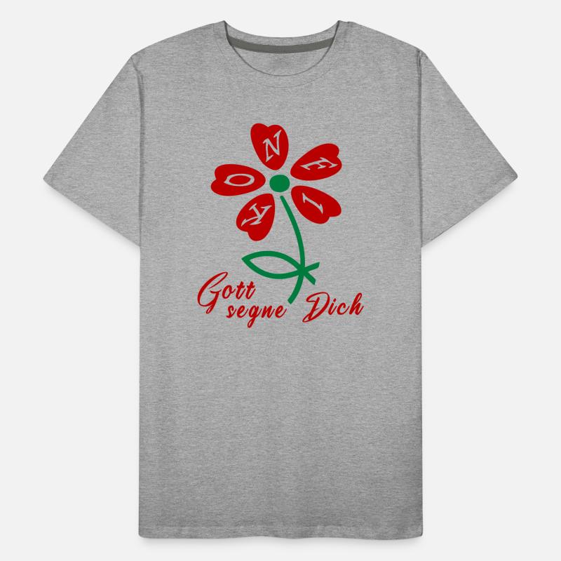 Gott segne dich, Konfirmation Männer Premium Bio T-Shirt
