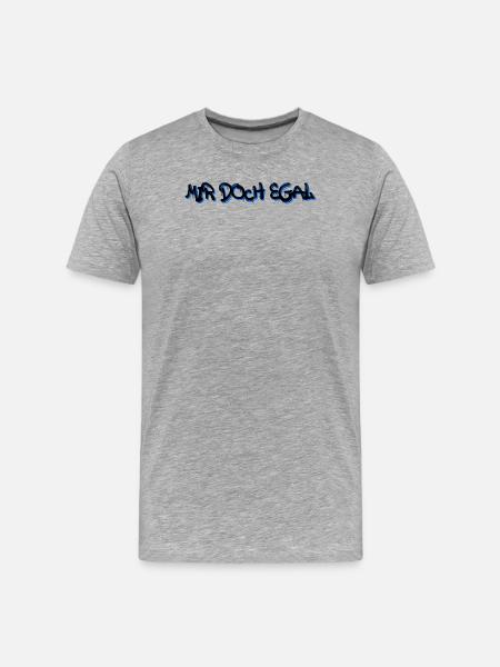 I don't care Statement Attitude Chill - Men's Premium Organic T-Shirt - heather grey