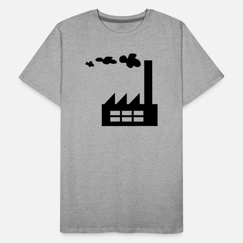 Werkslogo mit Rauch Männer Premium Bio T-Shirt