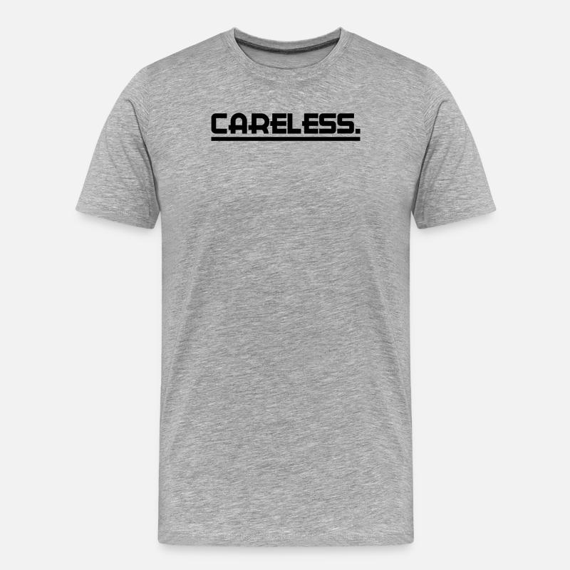 Ist Mir Egal Statement Haltung Gleichgültig - Männer Premium Bio T-Shirt - Grau meliert