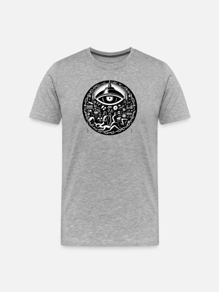 Eye tech - Men's Premium Organic T-Shirt - heather grey