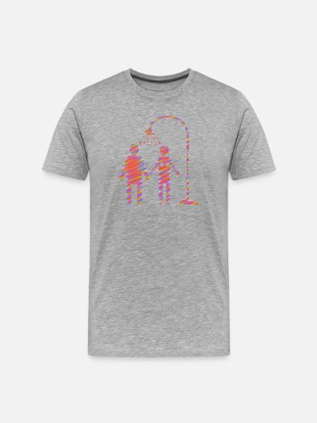 Douches dans la douche - T-shirt bio Premium Homme - gris chiné