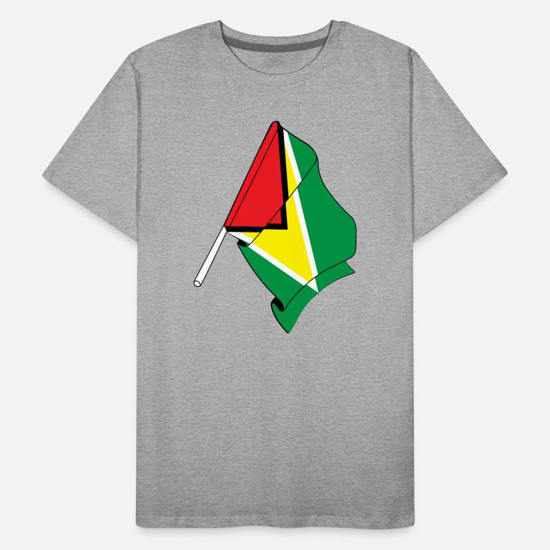 Drapeau de la Guyane T-shirt bio Premium Homme