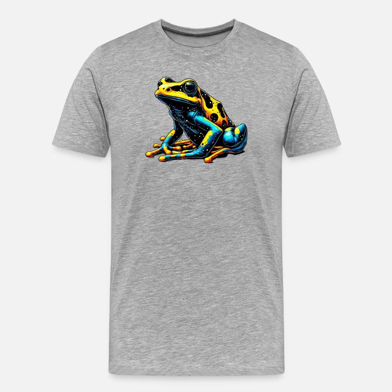 Frø - Herre Premium T-shirt økologisk - grå meleret