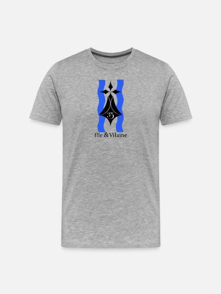 Ille et vilaine - Men's Premium Organic T-Shirt - heather grey
