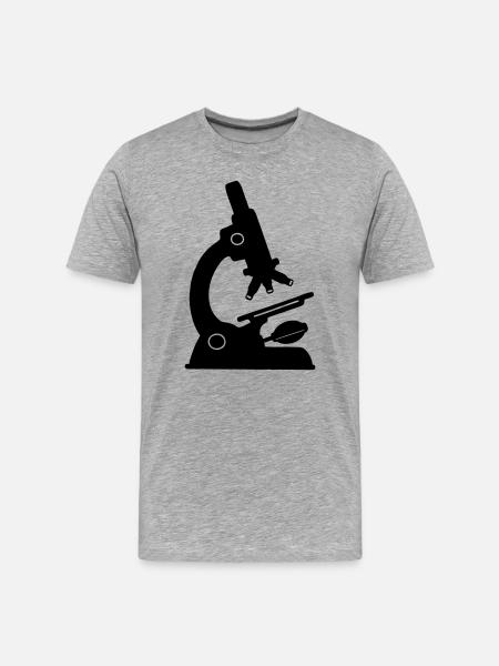 Laboratory microscope - Men's Premium Organic T-Shirt - heather grey