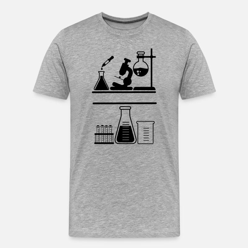 Labor - Männer Premium Bio T-Shirt - Grau meliert