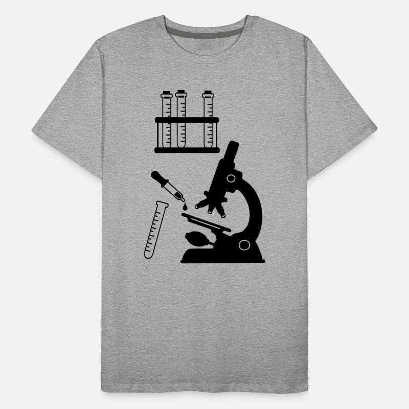 Microscope Laboratory Research Men's Premium Organic T-Shirt