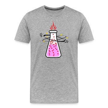 Poison or magic potion - Men's Premium Organic T-Shirt - heather grey - Front - Damien (186cm)