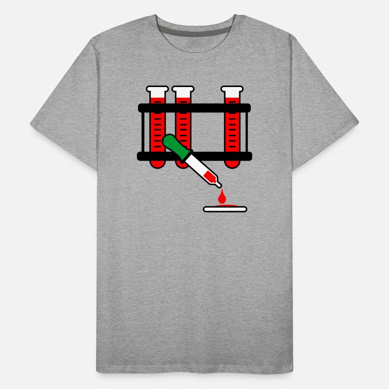 Pipette de test sanguin T-shirt bio Premium Homme