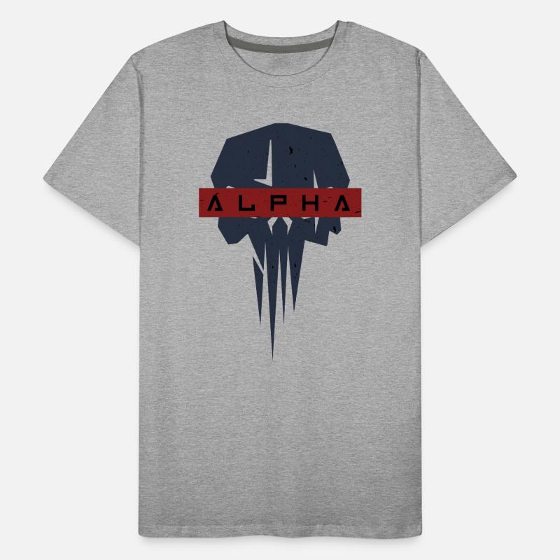 Alpha Skull Männer Premium Bio T-Shirt