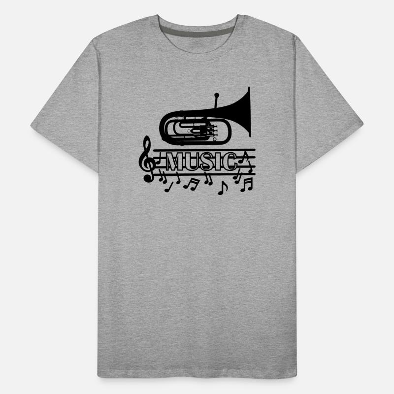 Baritone music logo Men's Premium Organic T-Shirt