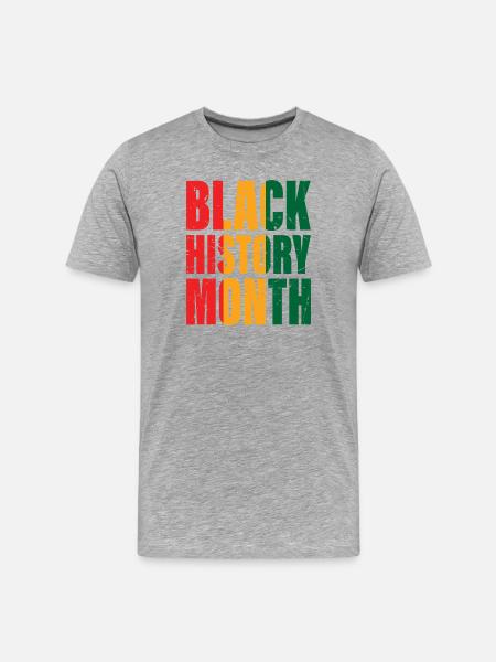 Black History Month - Men's Premium Organic T-Shirt - heather grey