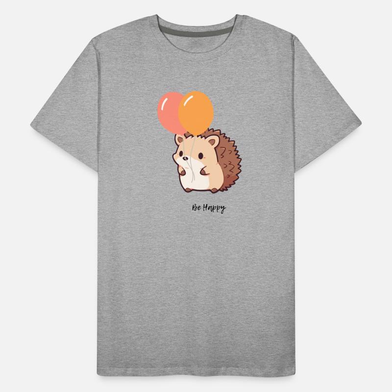 Süßer Igel Männer Premium Bio T-Shirt