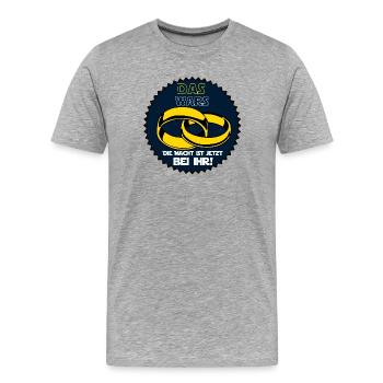 Bachelorette Party , Bachelorette Party , (25) - Men's Premium Organic T-Shirt - heather grey - Front - Damien (186cm)