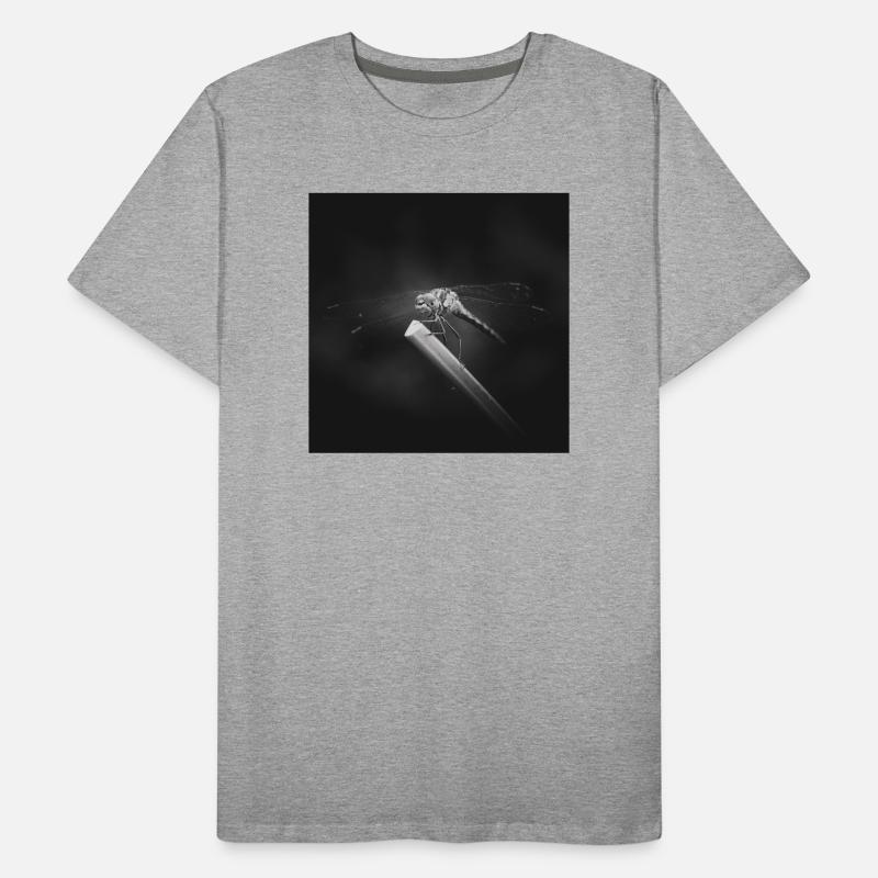 Libellule insecte gros plan affiche T-shirt bio Premium Homme