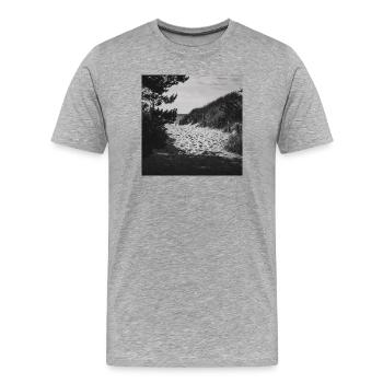 Beach Access West Beach Prerow Baltic Sea Darß Poster - Men's Premium Organic T-Shirt - heather grey - Front - Damien (186cm)